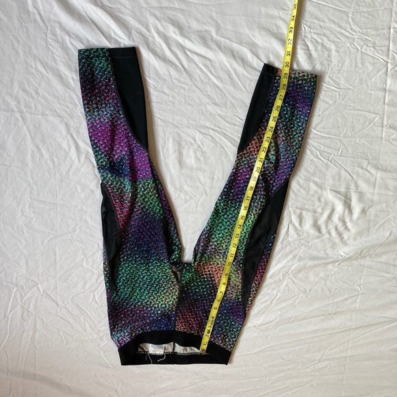 Nike Rainbow Polka Dot Mesh Leggings Medium - Picture 2 of 9